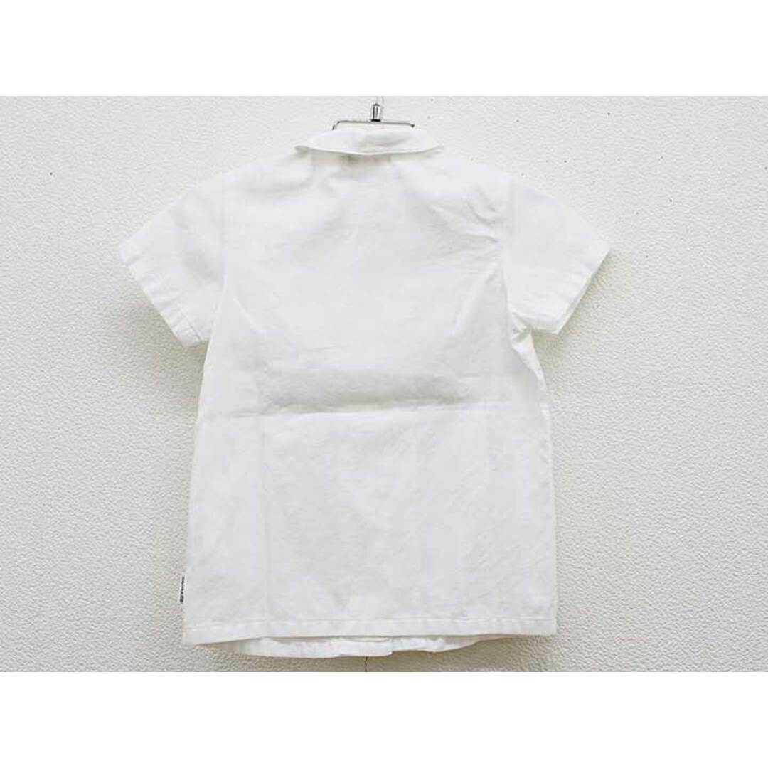 mikihouse(ミキハウス)の【新入荷!】 現行▼ミキハウス/mikihouse▼100cm 半袖ブラウス/シャツ 白 お受験 フォーマル お稽古 通塾 見学会 面接 通学 見学会 説明会 運動適正 運動テスト【中古】 子供服 キッズ kids 女の子 fml 621042 キッズ/ベビー/マタニティのベビー服(~85cm)(シャツ/カットソー)の商品写真