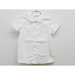 ミキハウス(mikihouse)の【新入荷!】 現行▼ミキハウス/mikihouse▼100cm 半袖ブラウス/シャツ 白 お受験 フォーマル お稽古 通塾 見学会 面接 通学 見学会 説明会 運動適正 運動テスト【中古】 子供服 キッズ kids 女の子 fml 621042(シャツ/カットソー)