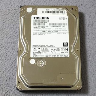 トウシバ(東芝)のTOSHIBA 3.5インチHDD 500GB 新品同様 使用0時間 正常判定(PCパーツ)