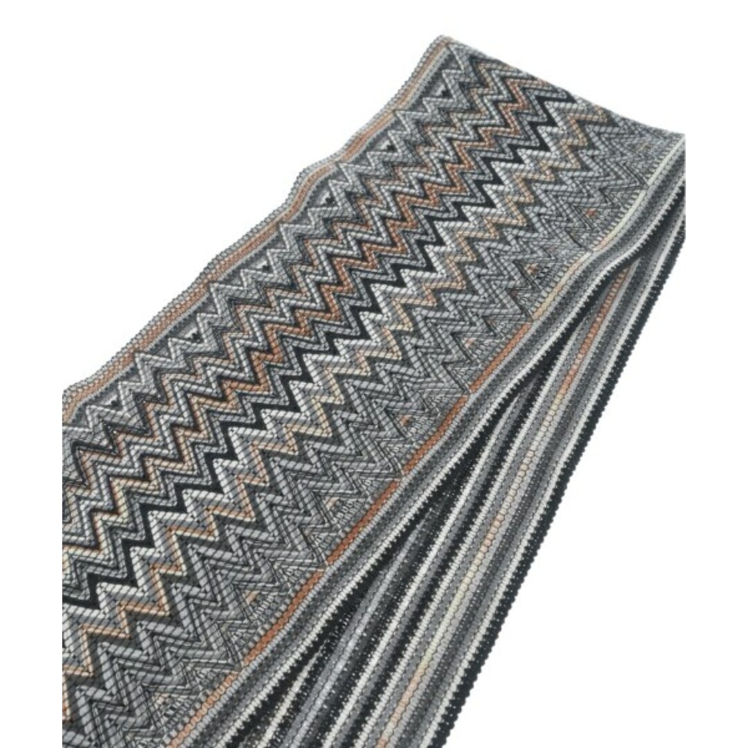 MISSONI - MISSONI ミッソーニ マフラー - グレーx黒x白等 MISSONI - MISSONI ミッソーニ マフラー - グレーx黒x白等
