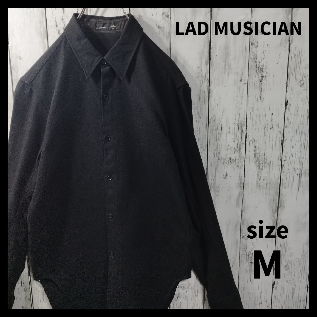 LAD MUSICIAN(ラッドミュージシャン)の【LAD MUSICIAN】Black Flannel Shirt　D216 メンズのトップス(シャツ)の商品写真