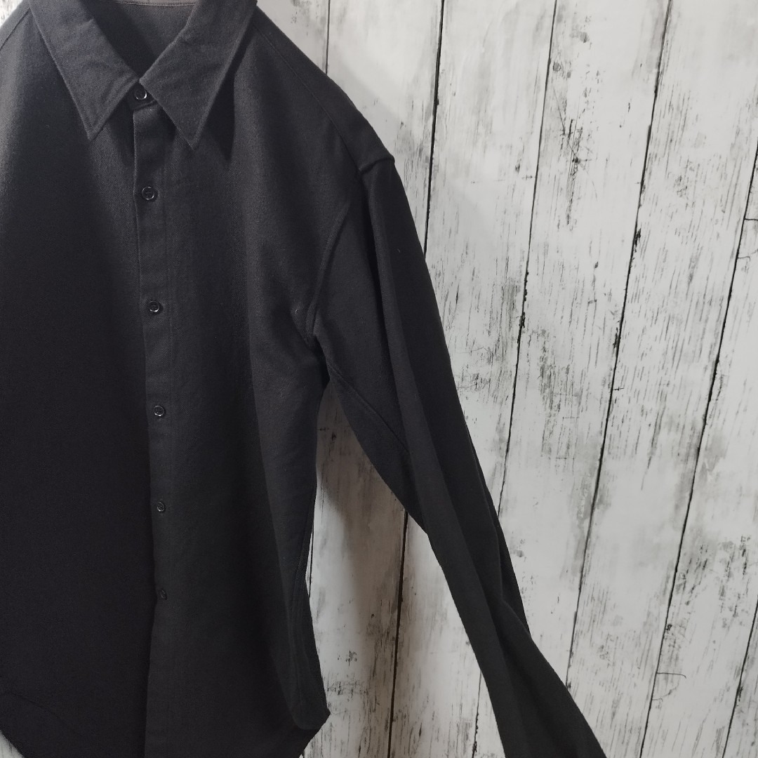 LAD MUSICIAN(ラッドミュージシャン)の【LAD MUSICIAN】Black Flannel Shirt　D216 メンズのトップス(シャツ)の商品写真