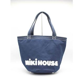 ミキハウス(mikihouse)の【新入荷】★MIKIHOUSE/ミキハウス★ 巾着トートバッグ/ハンドバッグ/マザーバッグ/カジュアル/シンプル/収納/バッグ/鞄/BAG  ネイビー/紺 レディース【中古】春夏秋冬 521042(トートバッグ)