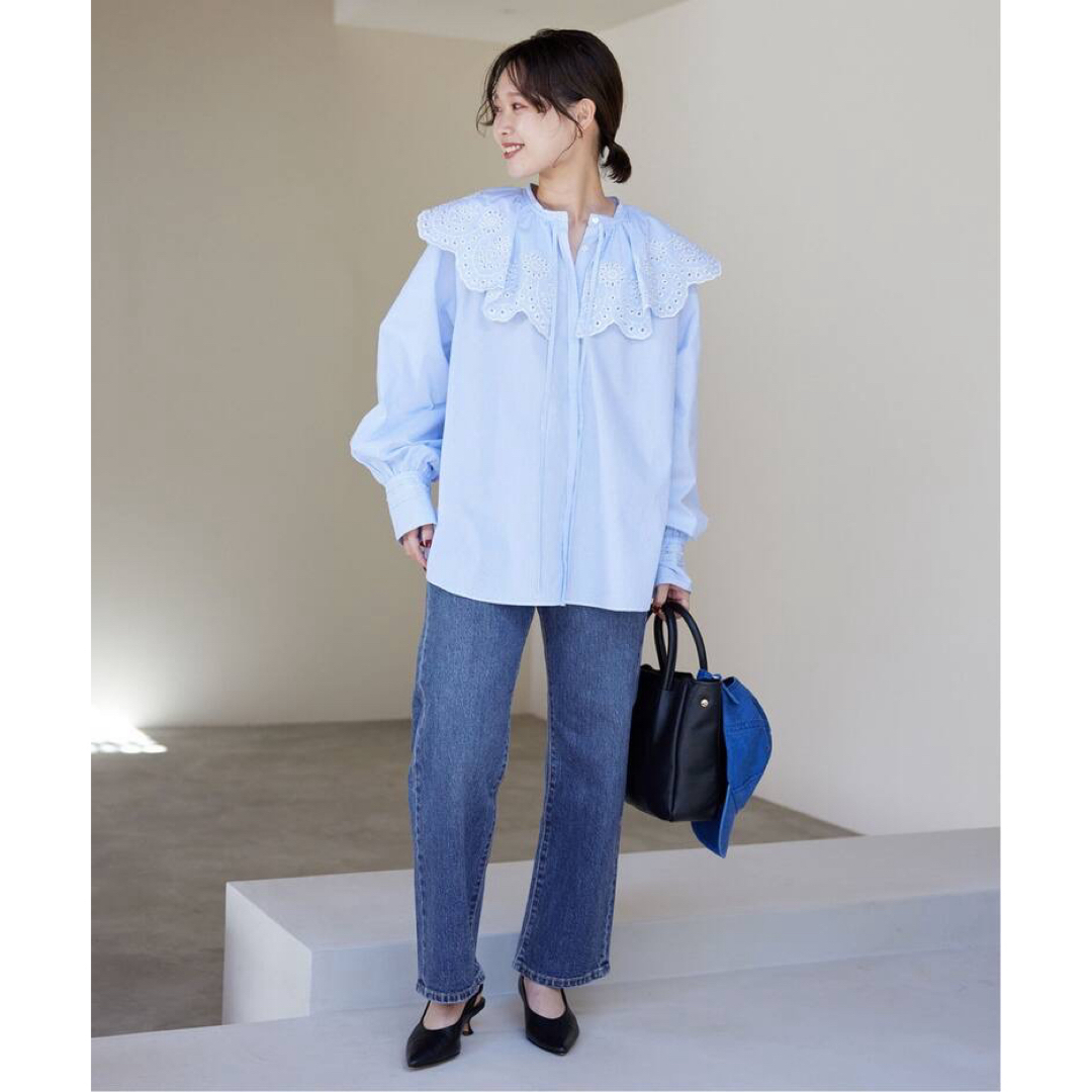 SLOBE IENA(スローブイエナ)のSLOBE IENA LE DENIM ストレートパンツ レディースのパンツ(デニム/ジーンズ)の商品写真