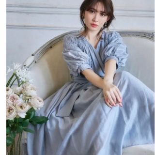 ハーリップトゥ(Her lip to)のハーリップトゥ  Airy Volume Sleeve Dress(ロングワンピース/マキシワンピース)