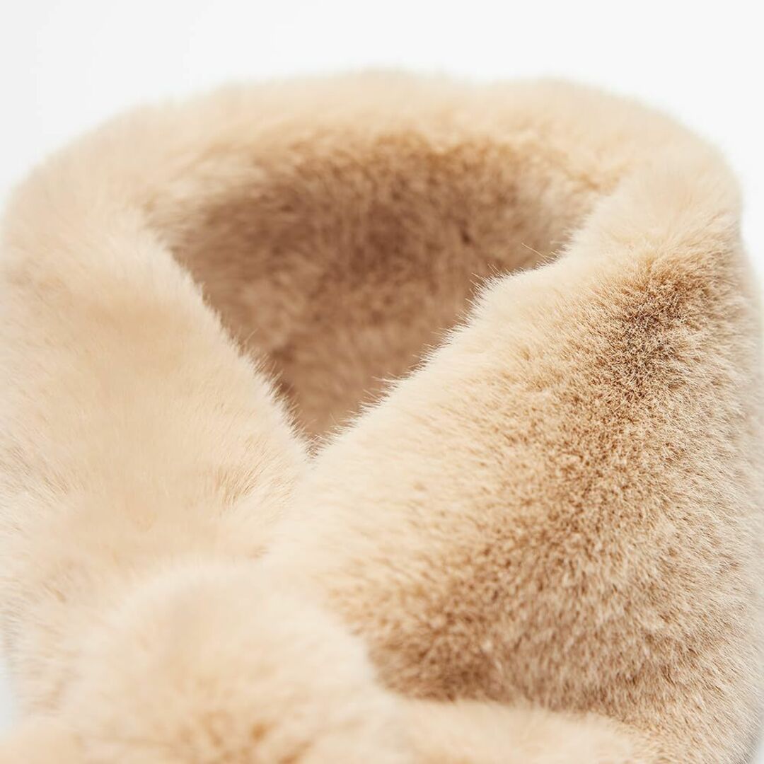 【色: ベージュ】(メークファー) MAKEFUR ECO PETIT FUR  レディースのファッション小物(その他)の商品写真