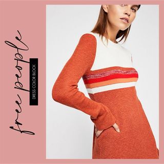 フリーピープル(Free People)の【タグ付】Free People | 細身効果を期待できるベルスリーブワンピース(ひざ丈ワンピース)