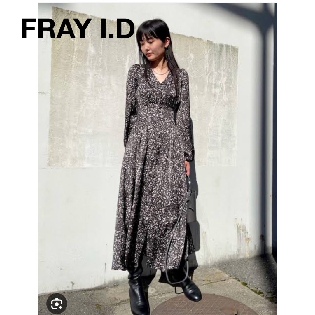 美品　フレイアイディー　FRAY I.D ワンピース　ロング　長袖　花柄　総柄