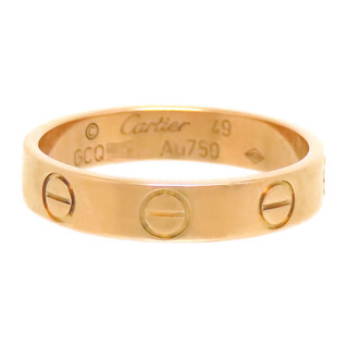 カルティエ(Cartier)のカルティエ ラブ ウェディング リング #49 B4085249 Au750 (K18PG) レディース CARTIER [美品] 【中古】 【ジュエリー】(リング(指輪))
