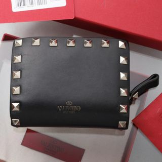 VALENTINO - レア☆VALENTINO ロックスタッド スパイク 二つ折り財布の