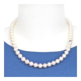 ミキモト(MIKIMOTO)のミキモト アコヤ パール ネックレス K18 (K18WG) レディース MIKIMOTO [美品] 【中古】 【ジュエリー】(ネックレス)