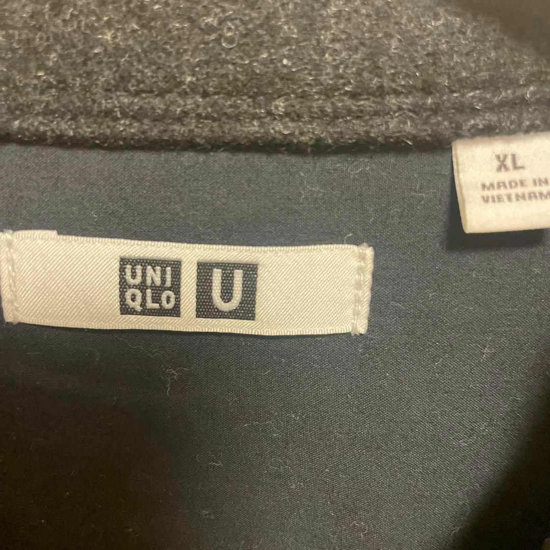 UNIQLO(ユニクロ)のUNIQLO U フリースシャツジャケット　XL ダークグレー メンズのジャケット/アウター(ブルゾン)の商品写真