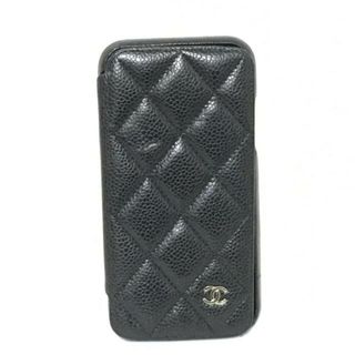 シャネル(CHANEL)のシャネル 携帯電話ケース マトラッセ 黒(モバイルケース/カバー)