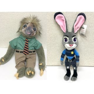 ズートピア2体セット★約40cm　フラッシュ&ジュディ・ホップス★２体セット(キャラクターグッズ)