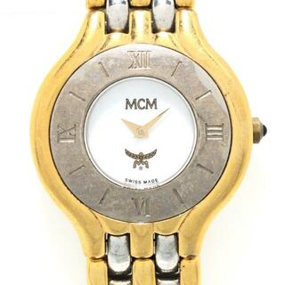 エムシーエム(MCM)のMCM(エムシーエム) 腕時計 - ボーイズ 白(腕時計)