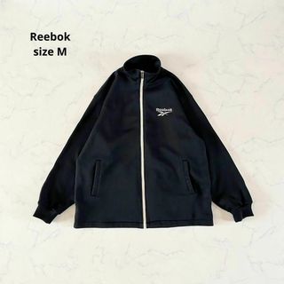 リーボック(Reebok)の【美品】Mサイズ Reebok リーボック ジャージ トラックジャケット 黒(ジャージ)