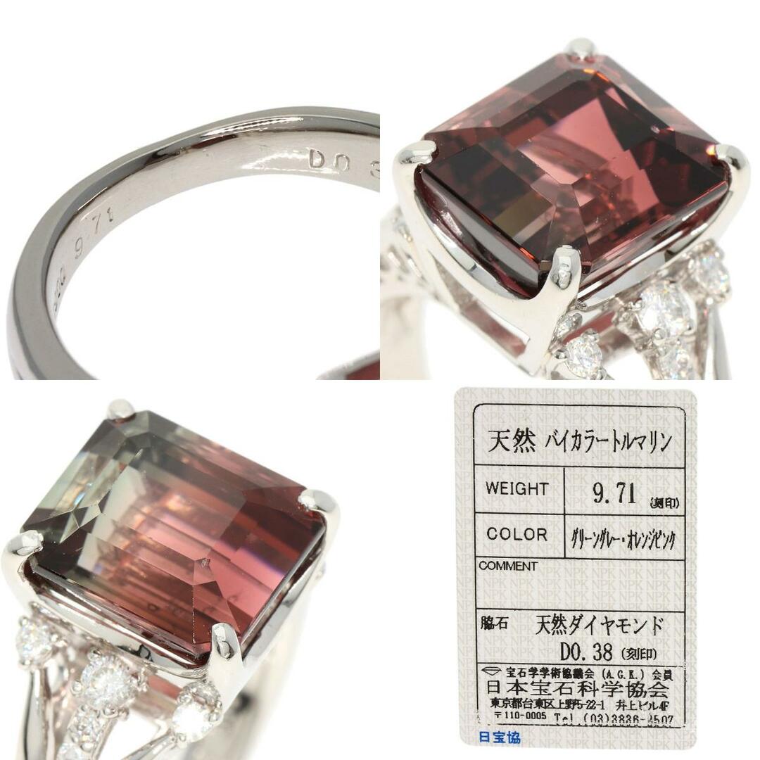 SELECT JEWELRY バイカラートルマリン ダイヤモンド リング・指輪 PT900 レディース レディースのアクセサリー(リング(指輪))の商品写真