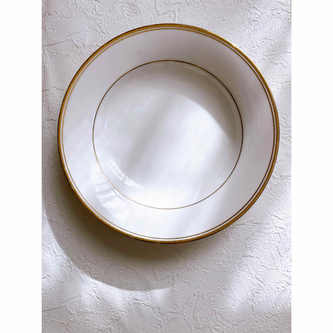 Noritake - ノリタケ 深皿・スープ皿 ホワイト・ゴールドの通販 Noritake - ノリタケ 深皿・スープ皿 ホワイト・ゴールドの通販
