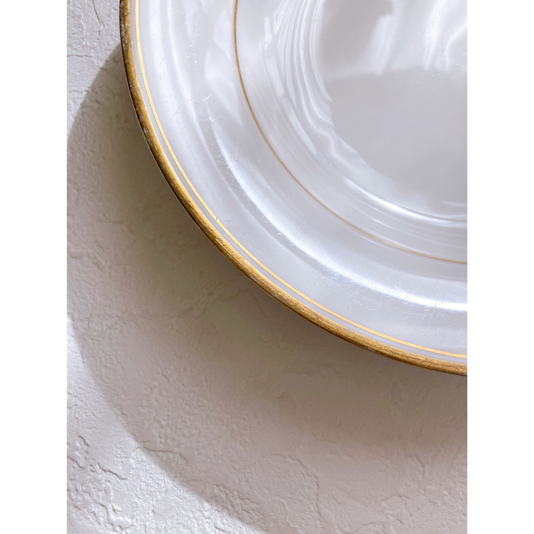 Noritake - ノリタケ 深皿・スープ皿 ホワイト・ゴールドの通販 Noritake - ノリタケ 深皿・スープ皿 ホワイト・ゴールドの通販