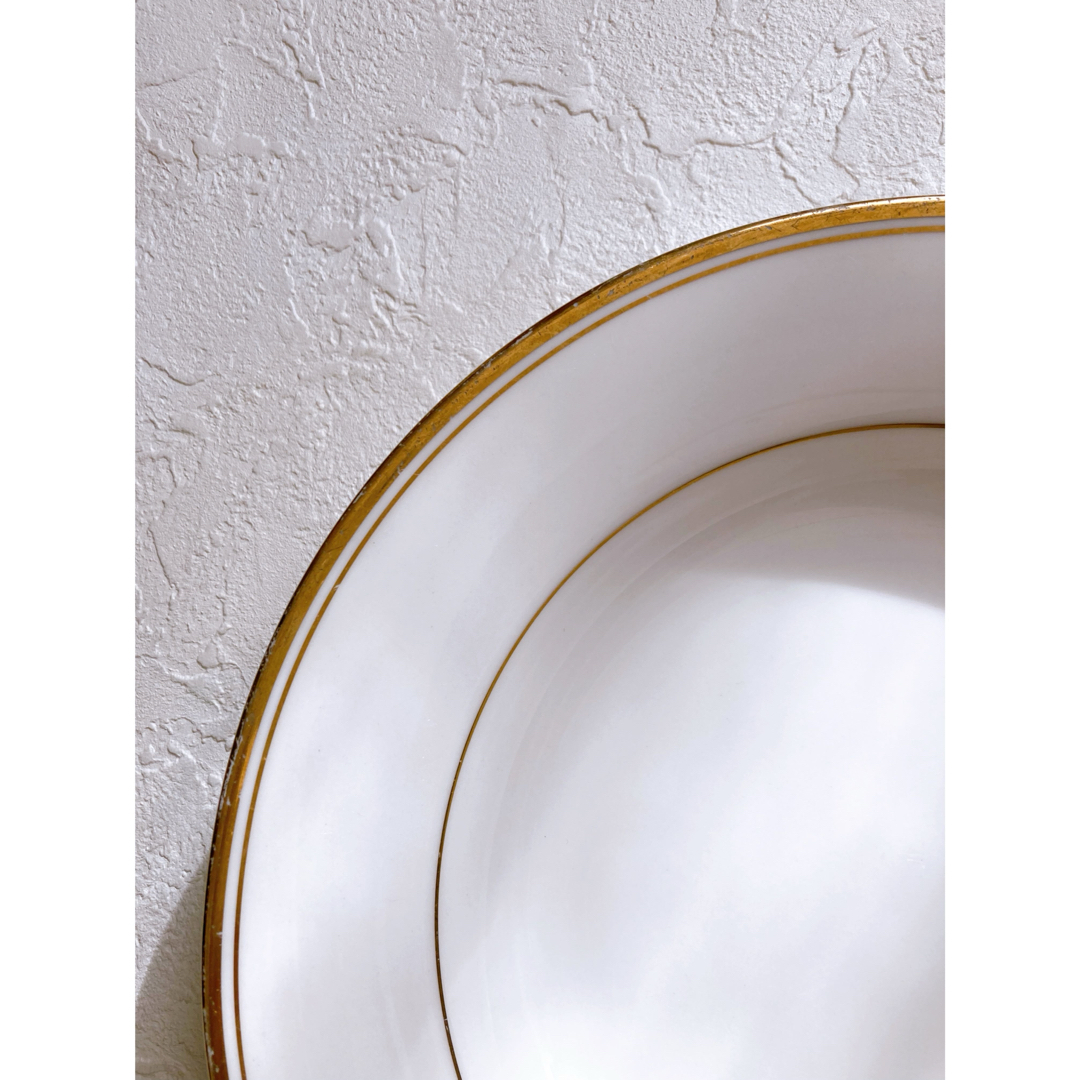 Noritake - ノリタケ 深皿・スープ皿 ホワイト・ゴールドの通販 Noritake - ノリタケ 深皿・スープ皿 ホワイト・ゴールドの通販