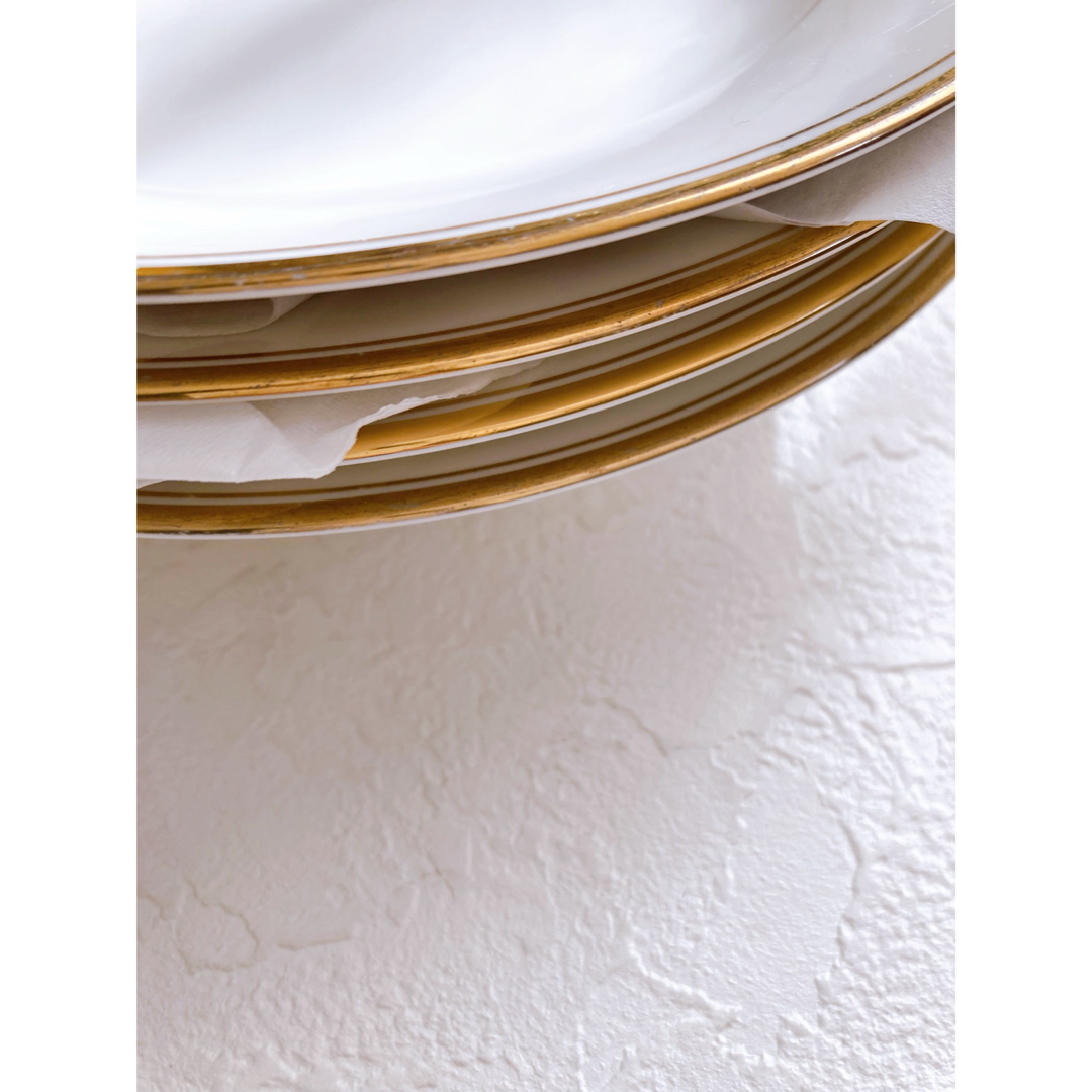 Noritake - ノリタケ 深皿・スープ皿 ホワイト・ゴールドの通販 Noritake - ノリタケ 深皿・スープ皿 ホワイト・ゴールドの通販