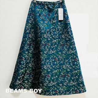 ビームスボーイ(BEAMS BOY)の【BEAMS BOY】サテン光沢生地 チャイナスカート タグ付未使用(ロングスカート)