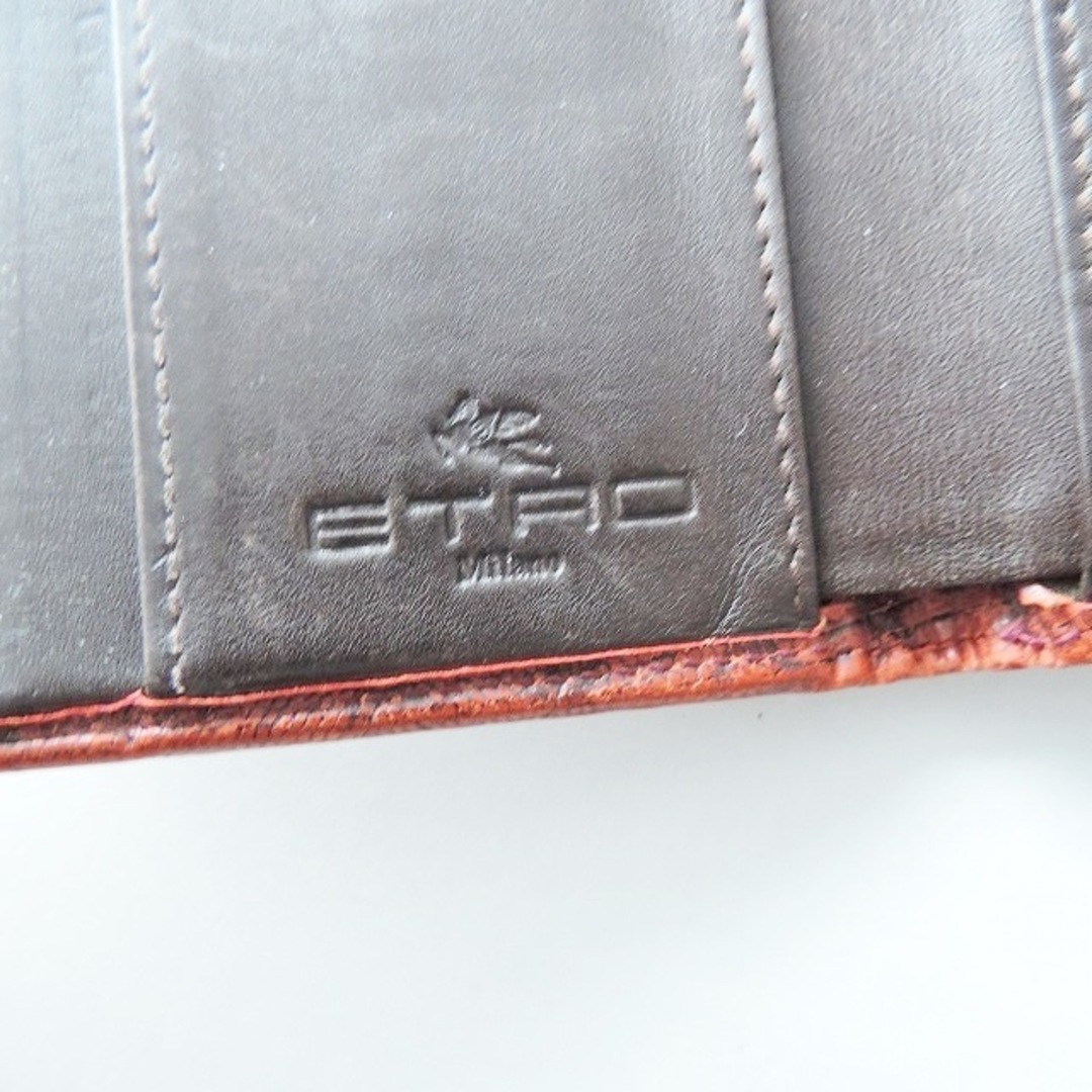 ETRO(エトロ)のエトロ 2つ折り財布 - レッド 型押し加工 レディースのファッション小物(財布)の商品写真