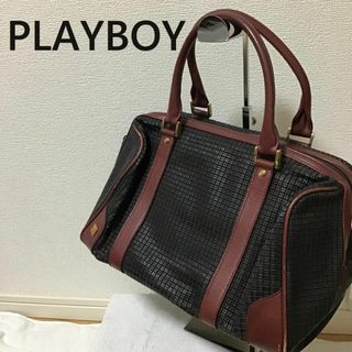 プレイボーイ(PLAYBOY)の美品✨PLAY BOYプレイボーイセミショルダーバッグトートバッグブラック黒(ショルダーバッグ)