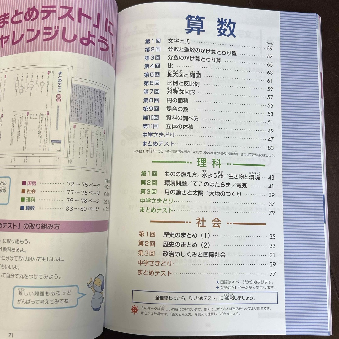 Ｚ会小学生わくわくワーク６年生総復習＆中学さきどり編 エンタメ/ホビーの本(語学/参考書)の商品写真