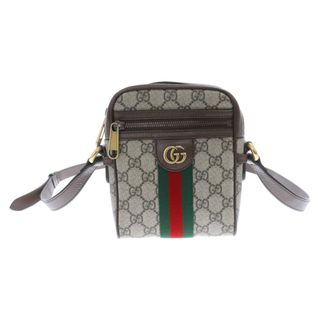 グッチ(Gucci)のGUCCI グッチ オフディア シェリーライン GGスプリーム ショルダーバッグ ブラウン 598127(ショルダーバッグ)