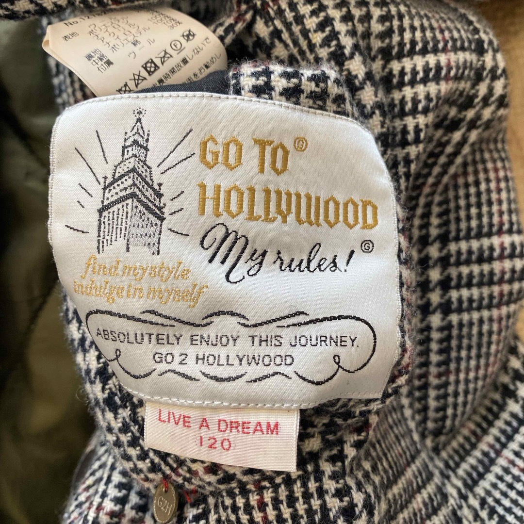 GO TO HOLLYWOOD(ゴートゥーハリウッド)のgotohollywood ゴートゥーハリウッド　リバーシブルコート キッズ/ベビー/マタニティのキッズ服女の子用(90cm~)(コート)の商品写真