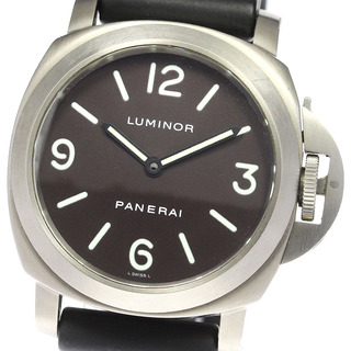 パネライ(PANERAI)のパネライ PANERAI PAM00116 ルミノールベース 手巻き メンズ 箱・保証書付き_798247(腕時計(アナログ))
