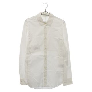 フランシストモークス(FranCisT_MOR.K.S.)のFranCisT_MOR.KS フランシストモークス STRETCH SILKY COTTON BEAUTY SHAPE SHIRT #01 MS2881 ストレッチシルキー コットンビューティー 長袖シャツ ホワイト(シャツ)