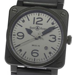 ベルアンドロス(Bell & Ross)のベル＆ロス Bell＆Ross BR03-92COM-R コマンド デイト 自動巻き メンズ 美品 箱・保証書付き_798245(腕時計(アナログ))