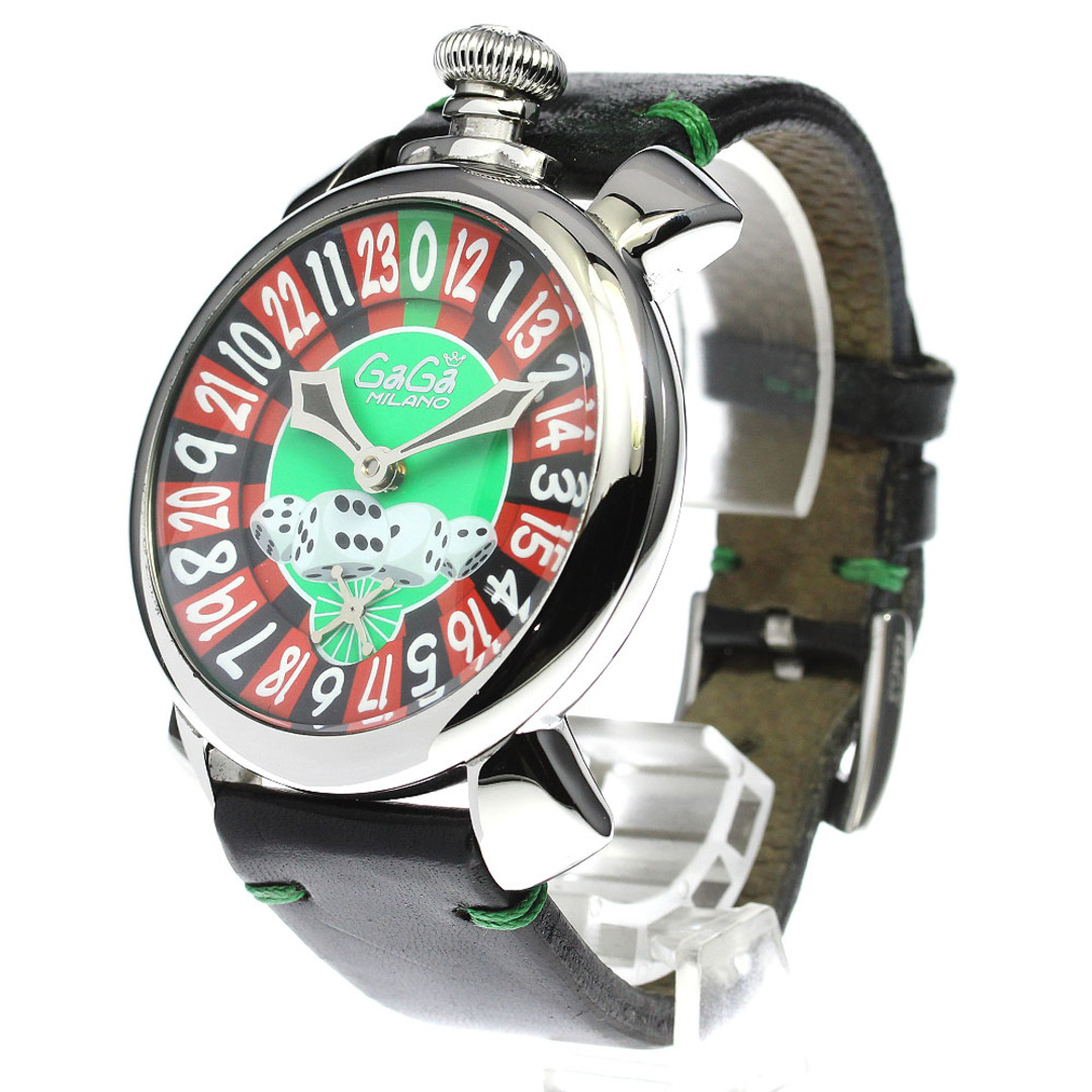GaGa MILANO(ガガミラノ)のガガミラノ GaGa MILANO 5010.LAS.VEGAS マヌアーレ48 ラスベガス 500本限定 手巻き メンズ 箱・保証書付き_797709 メンズの時計(腕時計(アナログ))の商品写真