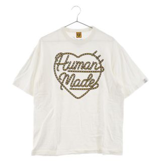 ヒューマンメイド(HUMAN MADE)のHUMAN MADE ヒューマンメイド ロゴロープハート 半袖Tシャツ カットソー ホワイト(Tシャツ/カットソー(半袖/袖なし))