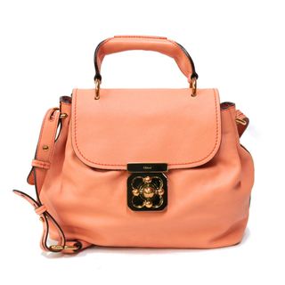 クロエ(Chloe)の【限界値下げ祭29-OF】 クロエ エルシー ショルダーバッグ クロエ レザー オレンジ レディース Chloe 中古2WAY ハンドバッグ(ショルダーバッグ)