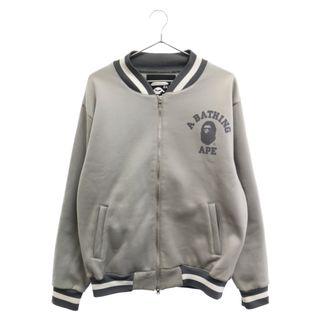 アベイシングエイプ(A BATHING APE)のA BATHING APE アベイシングエイプ 90s フロントロゴプリント ジップアップブルゾン グレー(ブルゾン)