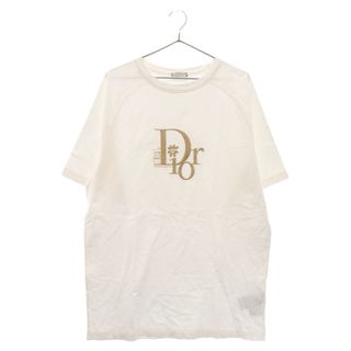 ディオール(Dior)のDIOR ディオール 23SS×ERL Relaxed Fit Tee イーアールエル フロントロゴ刺繍 リラックスフィット ユーズド加工 スラブコットン クルーネック 半袖Tシャツ カットソー 313J647A0817(Tシャツ/カットソー(半袖/袖なし))