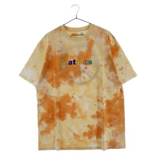 アトモス(atmos)のATMOS アトモス ×SeanWotherspoon TIE DYE TEE ショーンウェザースプーン タイダイ ロゴプリント 半袖Tシャツ カットソー オレンジ AT20-047(Tシャツ/カットソー(半袖/袖なし))