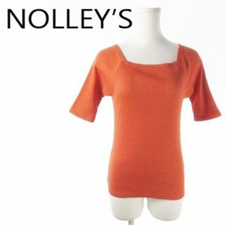 ノーリーズ(NOLLEY'S)のノーリーズ 五分袖リブカットソー 36 オレンジ 220326AO13A(カットソー(半袖/袖なし))