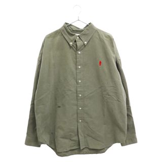 レディメイド(LADY MADE)のREADY MADE レディメイド 21AW Over Size Shirt RE-CO-KH-00-00-139 ボタンダウンオーバーサイズ長袖シャツ カーキ(シャツ)