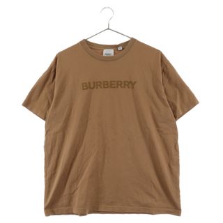 バーバリー(BURBERRY)のBURBERRY バーバリー 22SS Logo Print Cotton Oversize Tee 8055310 ロゴプリントコットンオーバーサイズTシャツ 半袖カットソー ブラウン(Tシャツ/カットソー(半袖/袖なし))