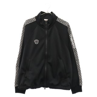 MONCLER モンクレール 21AW×GENIUS FRAGMENT MAGLIA CARDIGAN F209U8G70710 幾何学サイドステッチ ジップトラックジャケット ジャージ ブラック