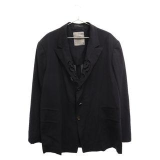 ヨウジヤマモト(Yohji Yamamoto)のYohji Yamamoto POUR HOMME ヨウジヤマモト プールオム 96SS 花と少年期 バラカッティングデザイン 3B ウール テーラードジャケット ブラック HF-J123-101(テーラードジャケット)