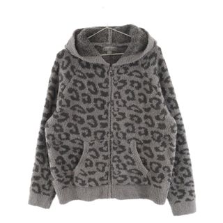 ベアフットドリームス(BAREFOOT DREAMS)のBAREFOOT DREAMS ベアフットドリームス CozyChic Barefoot In the Wild Zip Hoodie レオパード柄ボアフリースパーカー グレー レディース BDWCC21414(パーカー)