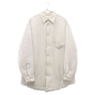 マルタンマルジェラ(Maison Martin Margiela)のMartin Margiela 14 マルタンマルジェラ 21AW オーバーサイズ パフィー シャツ ジャケット ホワイト S50DL0476 S49994(フライトジャケット)