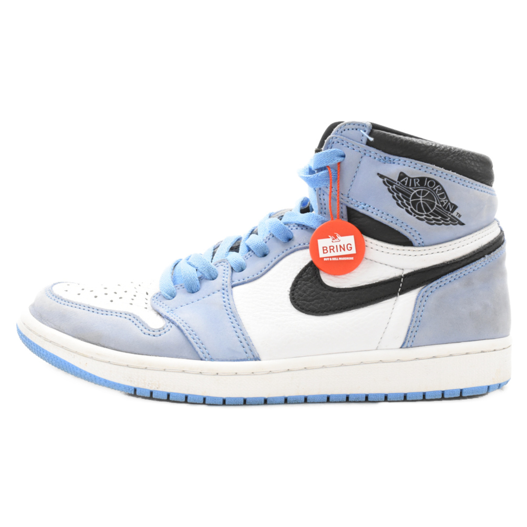 NIKE(ナイキ)のNIKE ナイキ AIR JORDAN 1 RETRO HIGH OG UNIVERCITY BLUE 555088-134 エアジョーダン1 ユニバーシティーブルー ハイカットスニーカー ブルー/ホワイト US9/27cm メンズの靴/シューズ(スニーカー)の商品写真