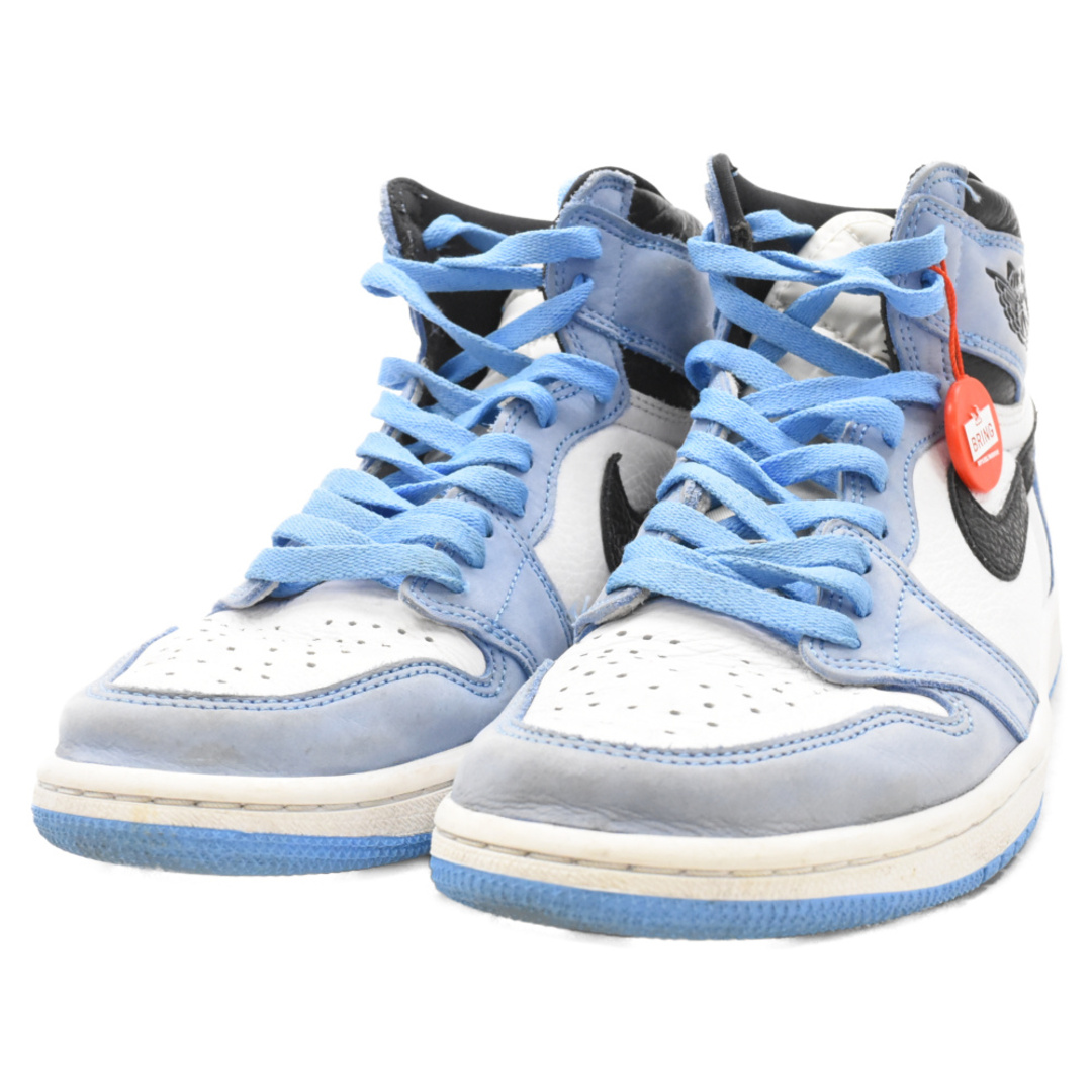 NIKE(ナイキ)のNIKE ナイキ AIR JORDAN 1 RETRO HIGH OG UNIVERCITY BLUE 555088-134 エアジョーダン1 ユニバーシティーブルー ハイカットスニーカー ブルー/ホワイト US9/27cm メンズの靴/シューズ(スニーカー)の商品写真