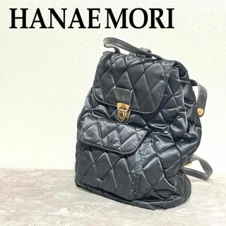 ハナエモリ(HANAE MORI)の激レア✨HANAE MORI ハナエモリ リュック/バックパックブラック/黒(リュック/バックパック)